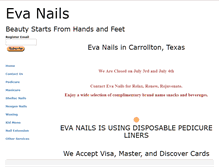 Tablet Screenshot of eva-nails.com